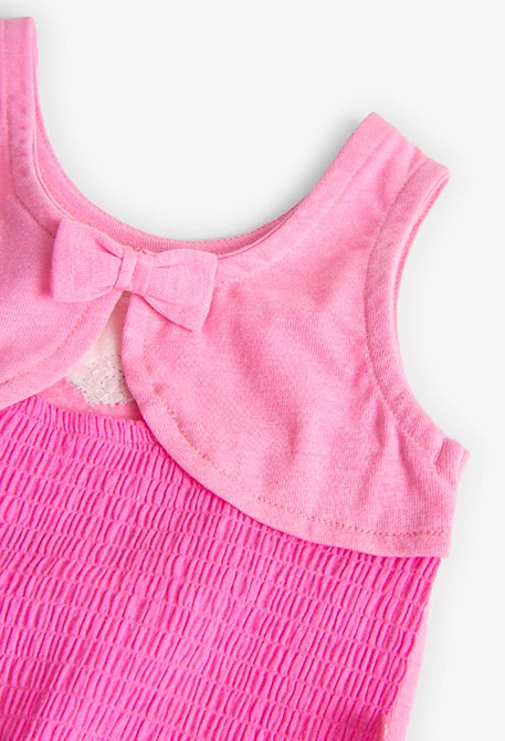 Samarreta de punt en rosa de bebè nena