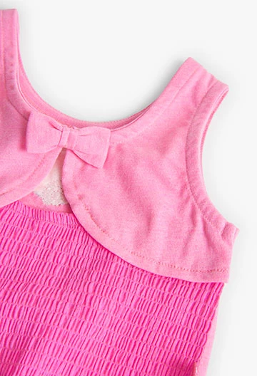 Baby girl's pink knit t-shirt