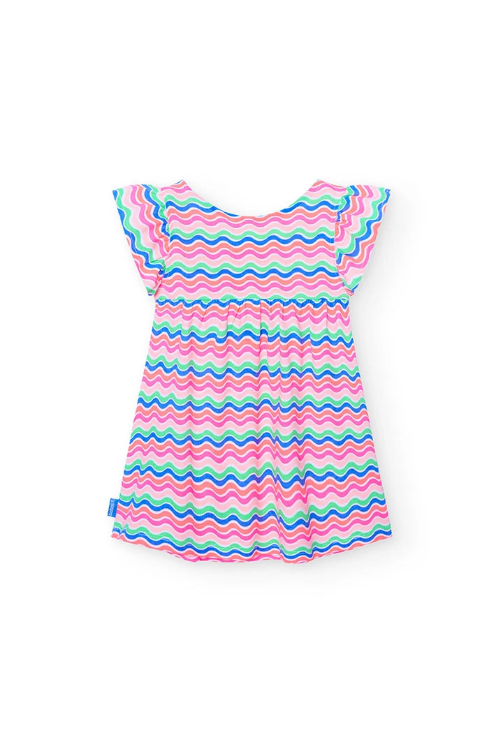 Strick-Kleid mit Aufdruck, für Baby-Mädchen