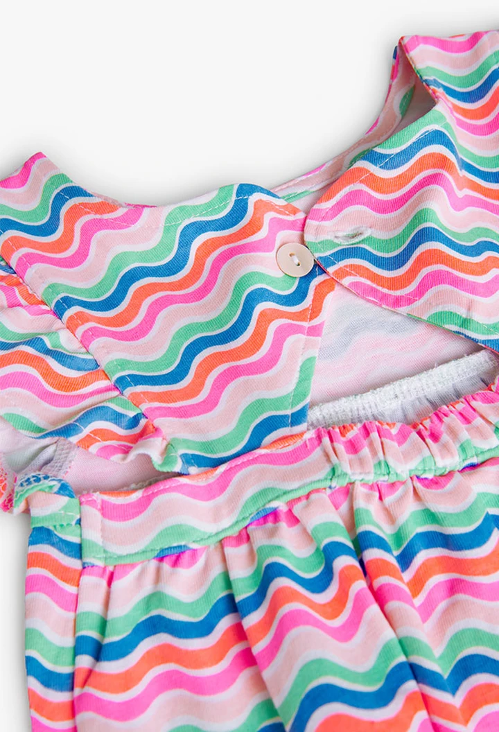 Robe tricotée imprimée pour bébé fille