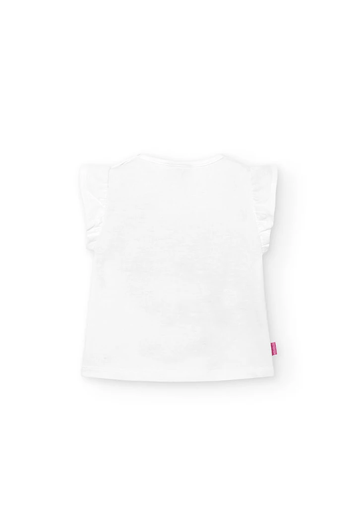 Baby girl's blank knit t-shirt