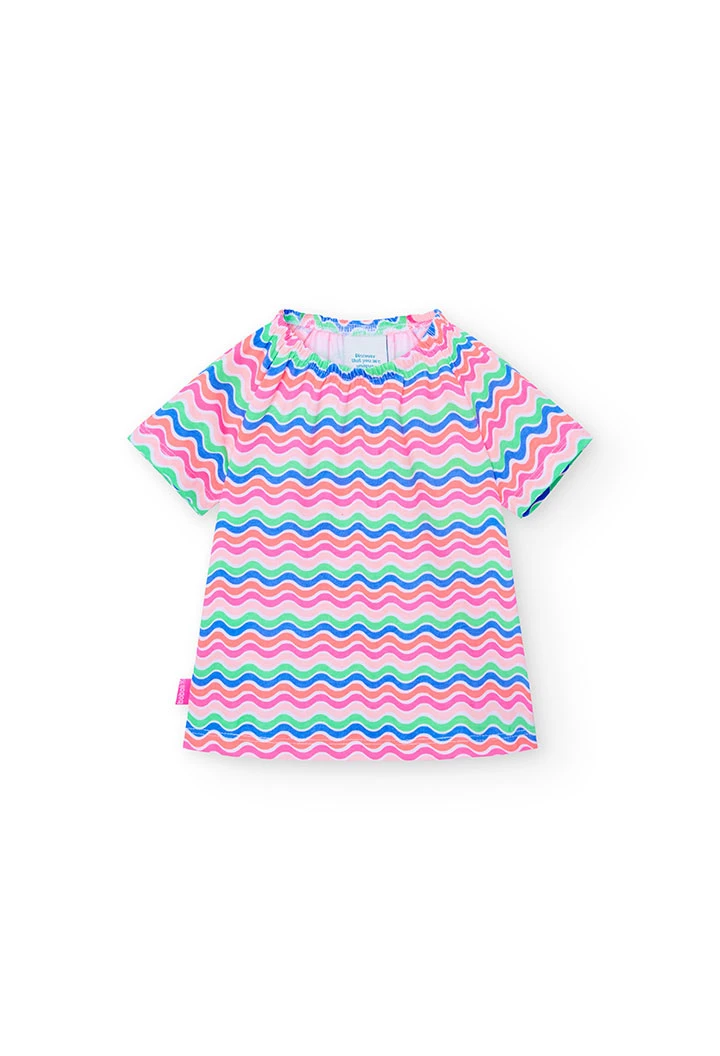 T-shirt tricoté imprimé pour bébé fille