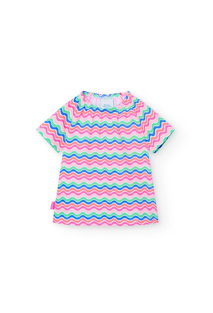 Baby girl's printed knit t-shirt