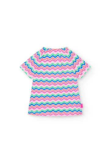 T-shirt tricoté imprimé pour bébé fille
