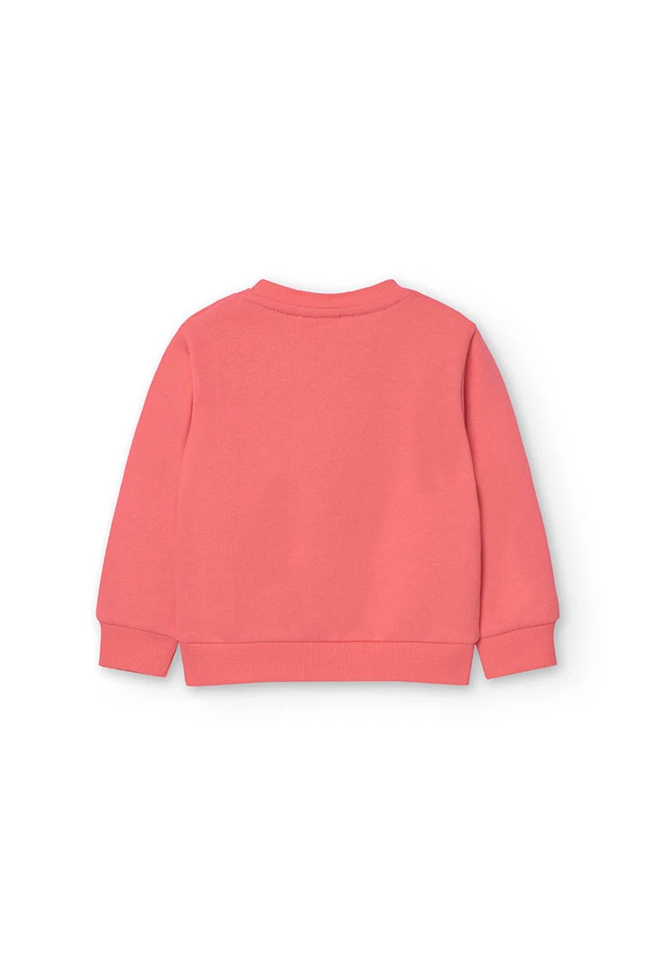 2tlg. Set mit Sweatshirt und Jogginghose für Baby Mädchen in Rosa