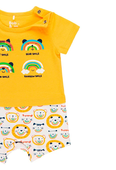 Grenouillère en tricot pour bébé - organique