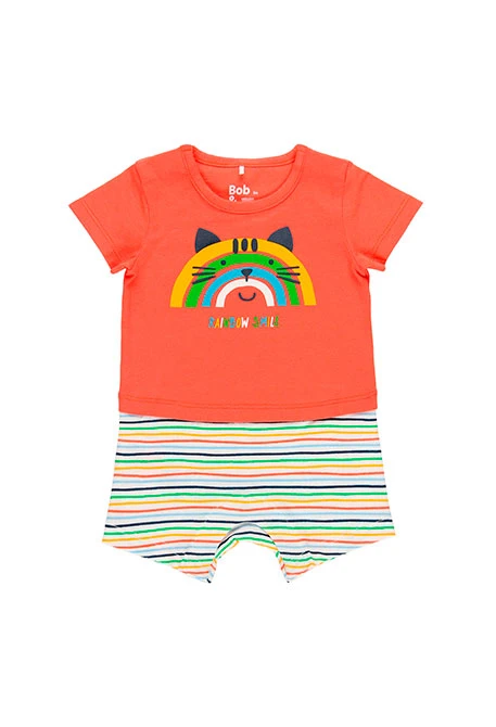 Grenouillère en tricot pour bébé - organique