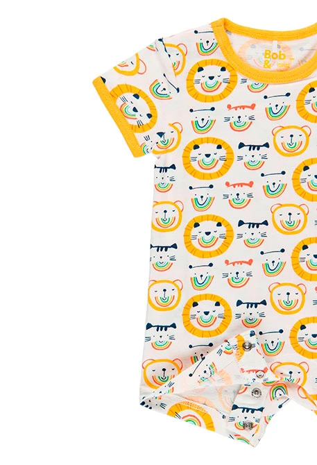 Grenouillère en tricot pour bébé - organique