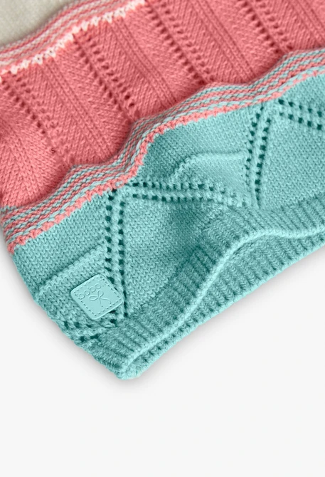 Pull en tricot pour bébé fille de couleur jaune