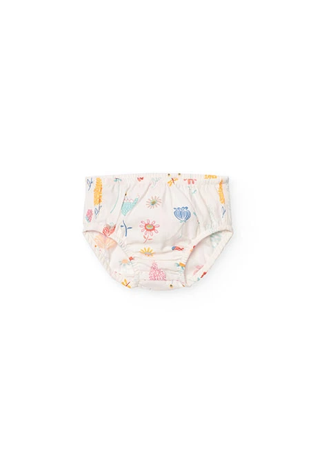 Vestido de satén de bebé niña con estampado de flores en colores pastel