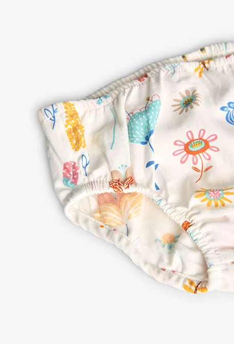 Vestido de satén de bebé niña con estampado de flores en colores pastel