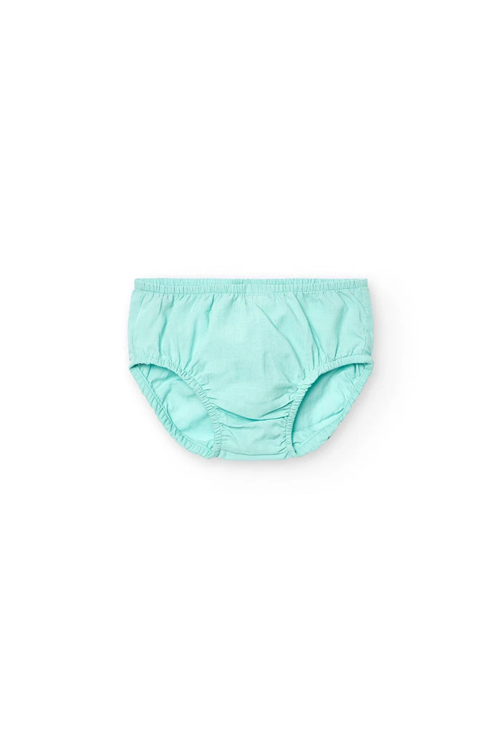 Robe en maille pour bébé fille de couleur verte