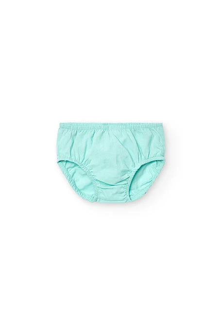 Vestido de punto para bebé niña en color verde