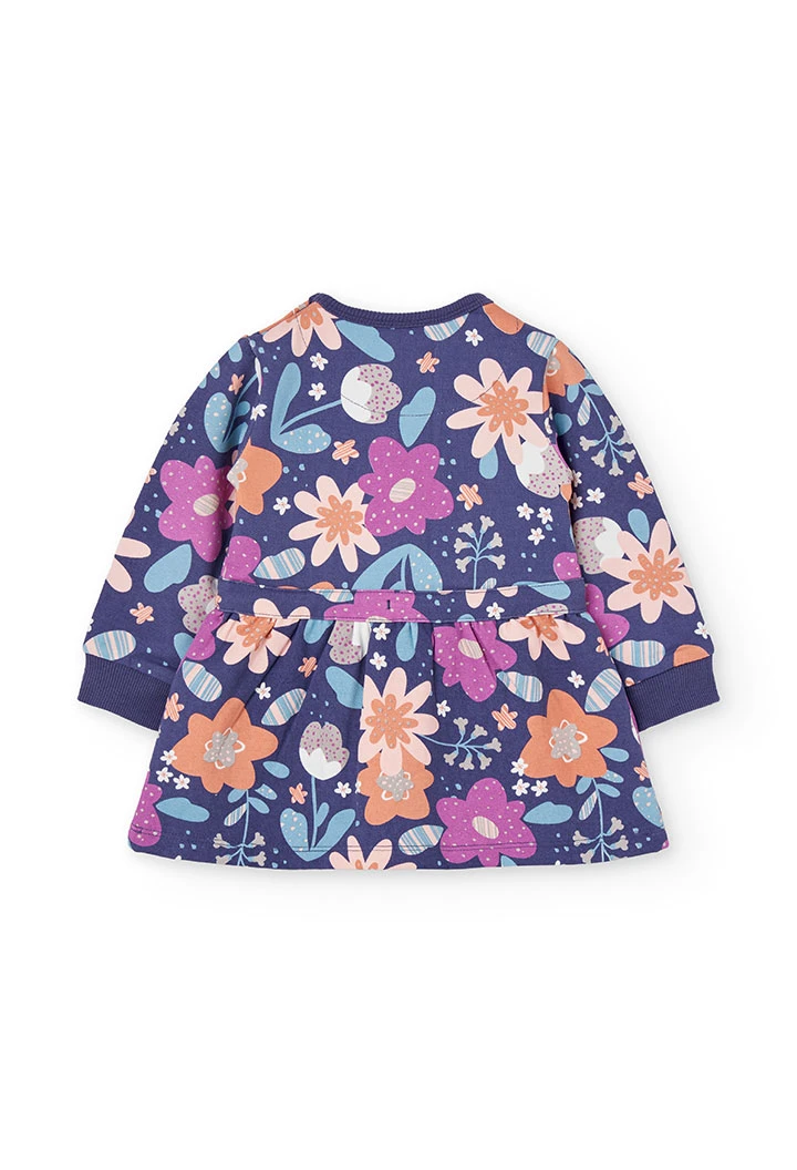 Robe en maille à imprimé floral