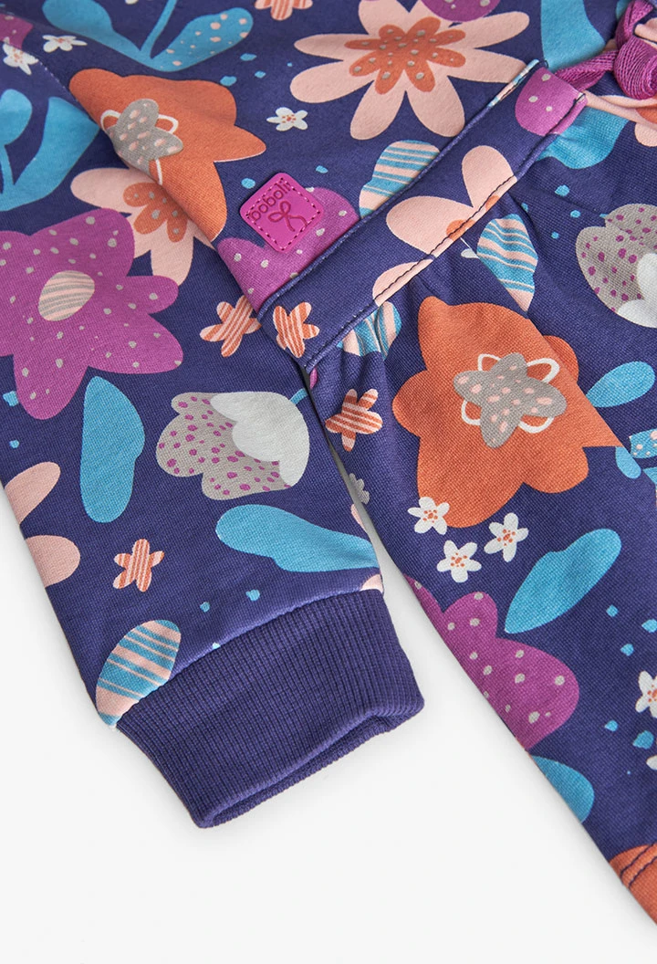 Robe en maille à imprimé floral