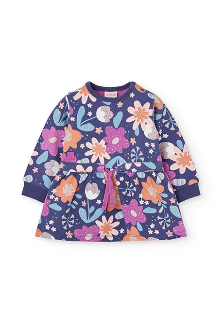 Vestido de punto estampado floral