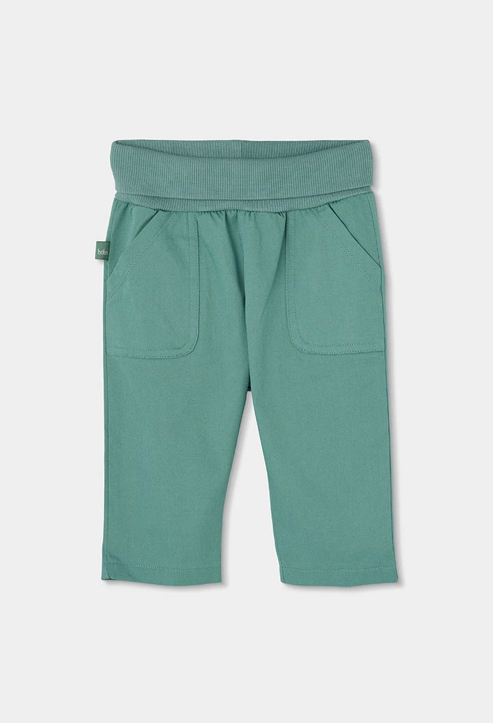 Set neonato maglietta e pantaloni cotone bianco