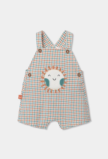 Conjunto para bebé algodão xadrez