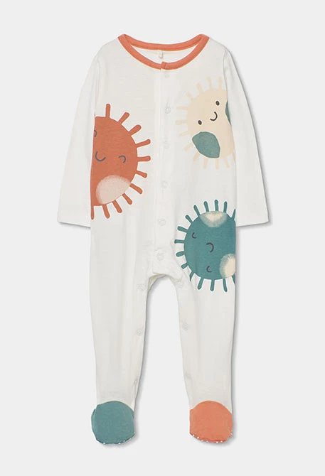 Tutina neonato cotone bianco