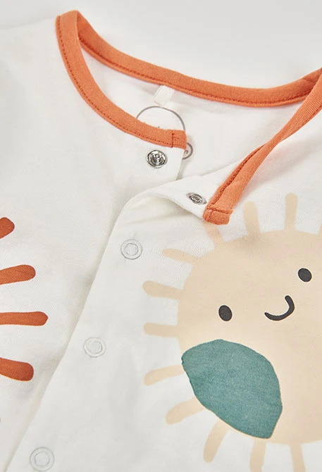 Grenouillère bébé coton blanc