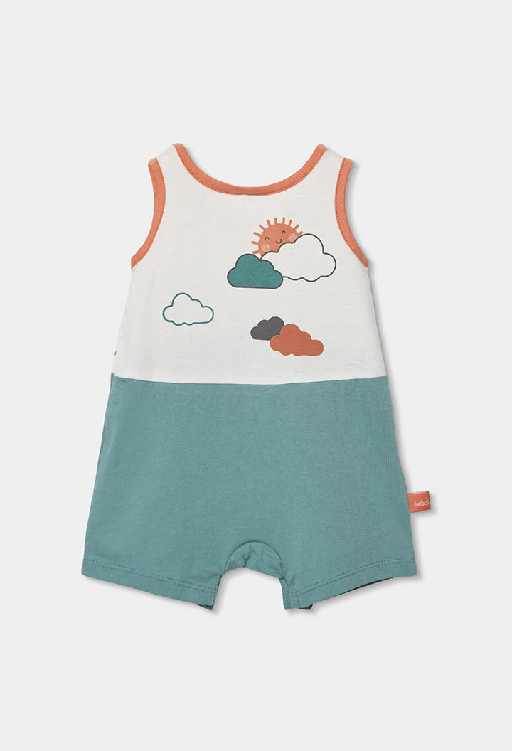 Babygrow bebé algodão branco