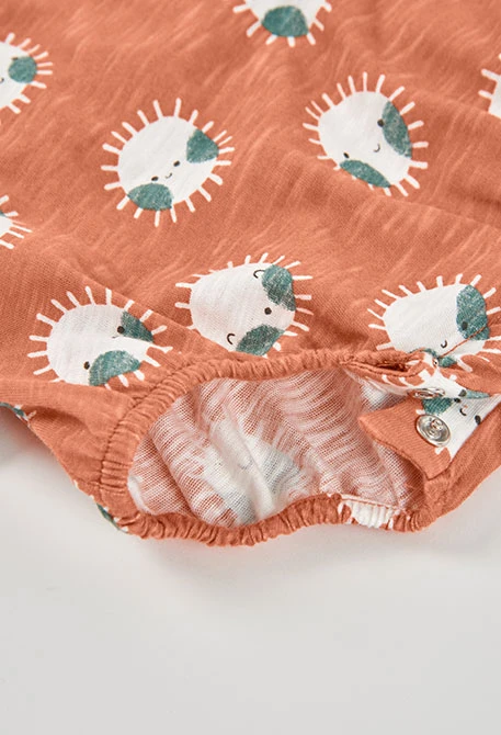 Cotton printed baby sleepsuit