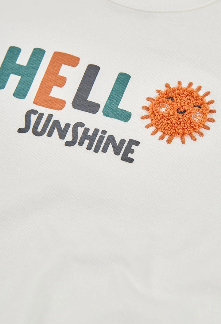 Conjunt nadó samarreta cotó blanc