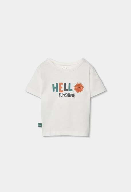 Ensemble bébé t-shirt coton blanc