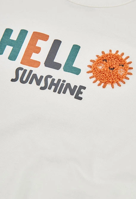 Conjunt nadó samarreta cotó blanc