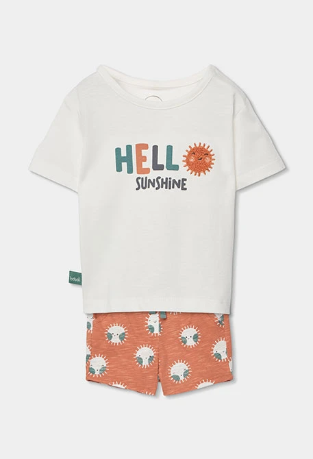 Baby set white cotton T-shirt