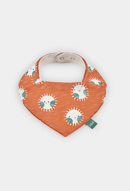 Lot de 2 bavoirs bébé en coton imprimé