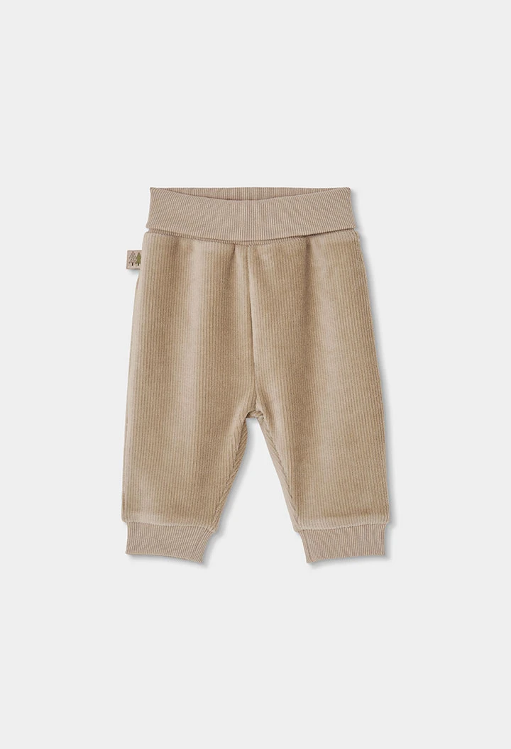 Conjunto cru bebé menino estampado jacquard