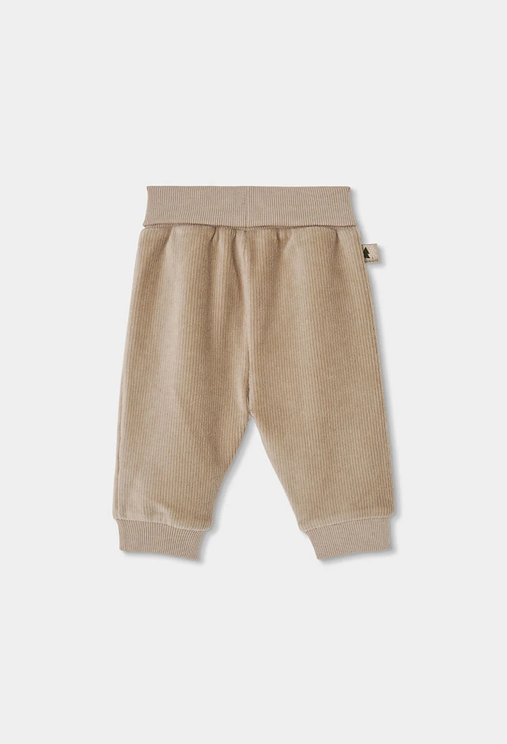 Conjunto cru bebé menino estampado jacquard