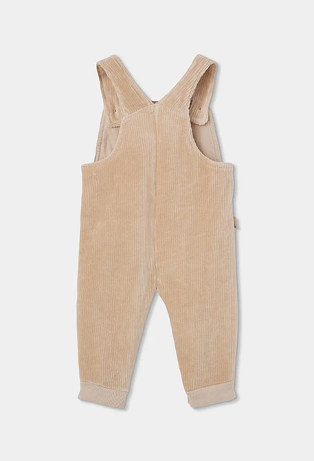 Ensemble maille bébé garçon beige imprimé forêt