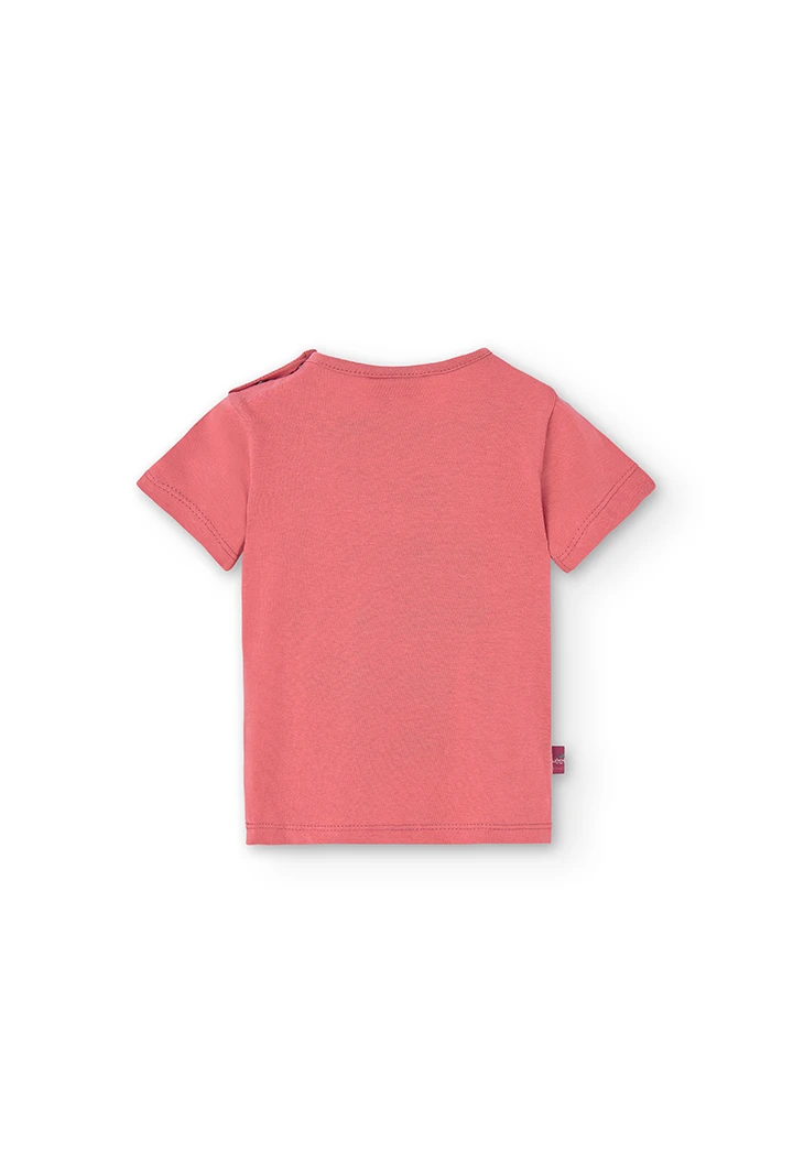 Camiseta punto "cereza" de bebé niña
