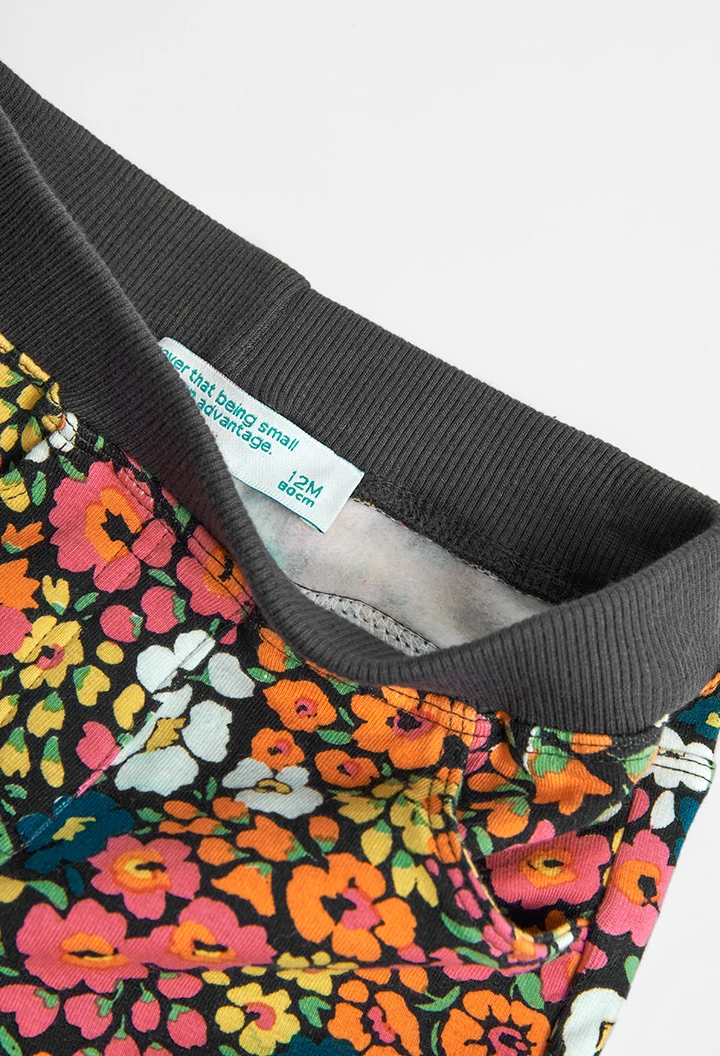 Fleece trousers printed for baby -BCI