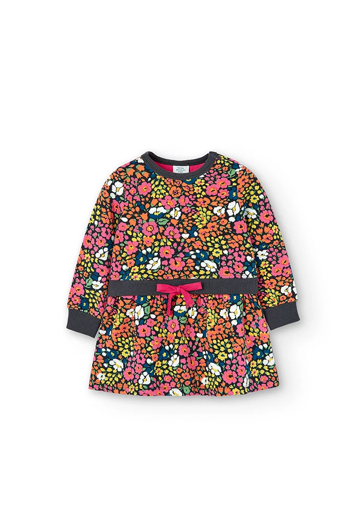 Kleid plüsch gedruckt für baby -BCI