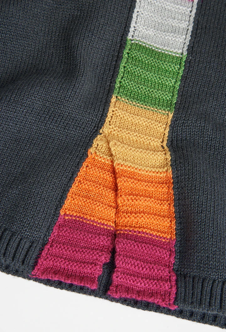 Vestido tricot para o bebé menina