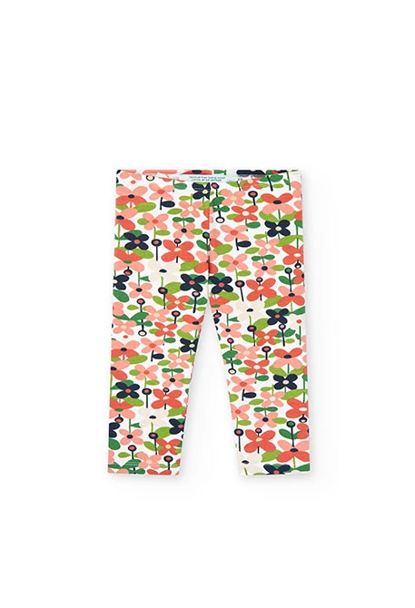 Baby Girl's printed Stretch Knit Leggings