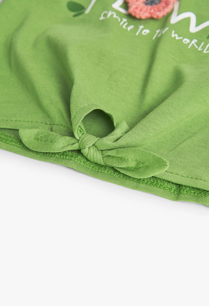 Strick-Shirt, für Baby-Mädchen, in Farbe Grün