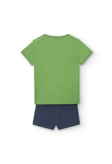 Pack tricoté pour bébé fille en vert