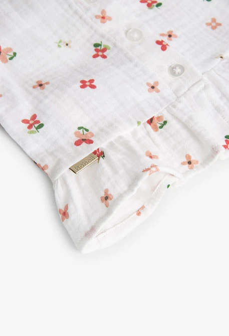 Baby girl's printed fantasy fabric top