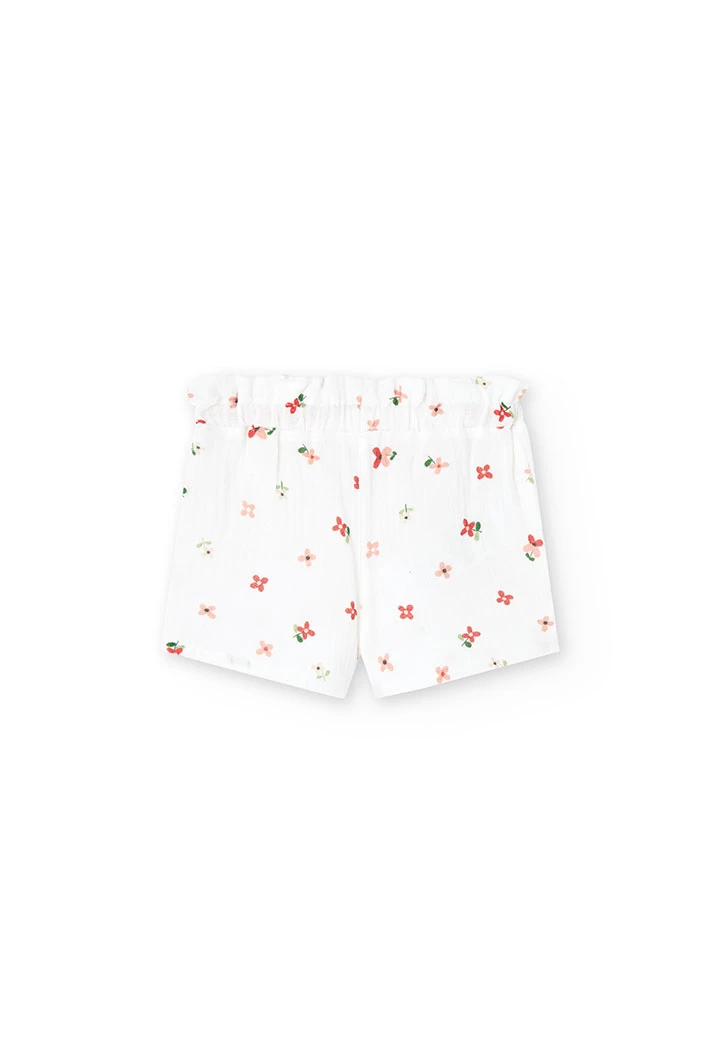Bedruckte Bermuda-Shorts aus Fantasie-Stoff, für Baby-Mädchen