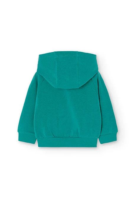 Sudadera de felpa para bebé niña en verde