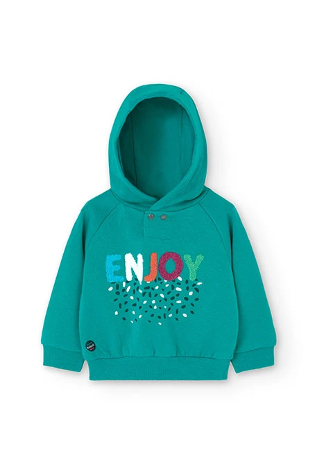 Sudadera de felpa para bebé niña en verde