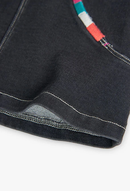 Jeanskleid für Baby-Mädchen in Schwarz