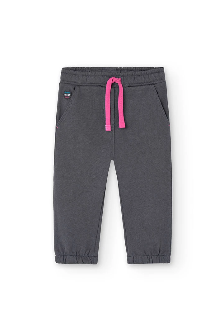 Conjunto  de sudadera y pantalón de bebé niña en rosa