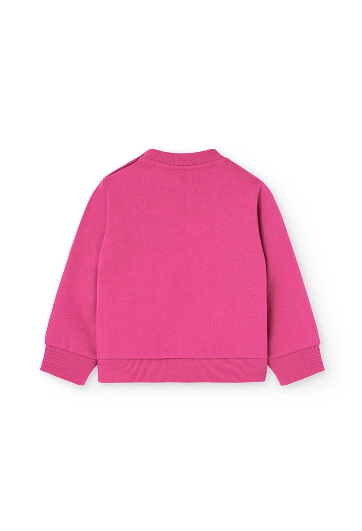 2tlg. Set mit Sweatshirt und Hose für Baby-Mädchen in Rosa