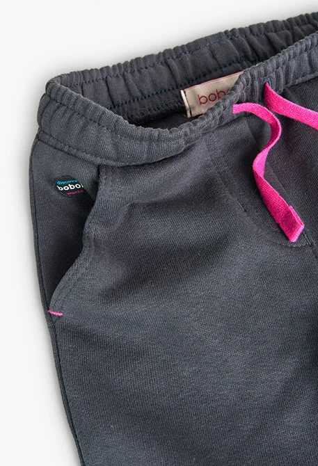 Conjunto  de sudadera y pantalón de bebé niña en rosa