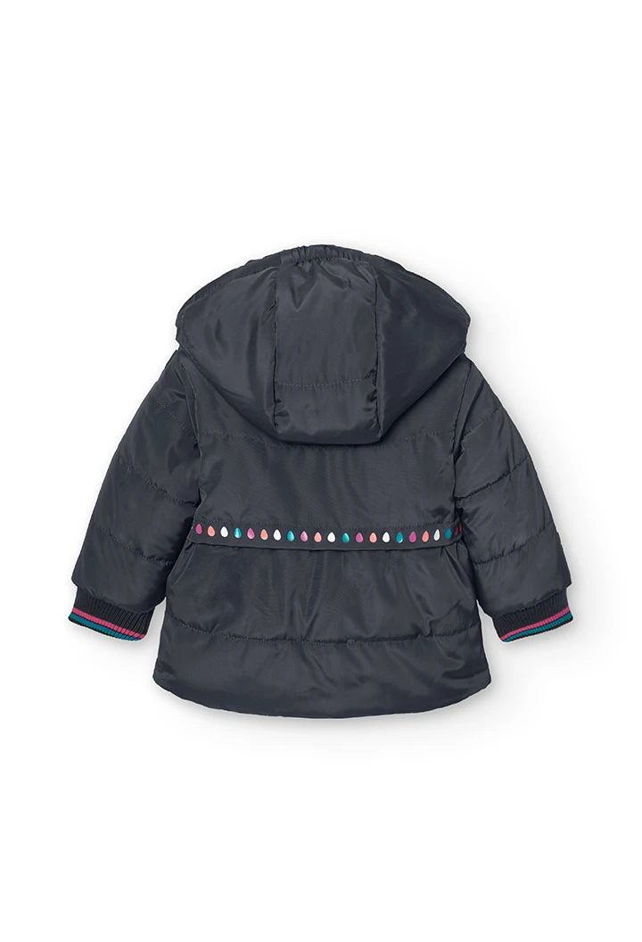 Winterjacke für Baby-Mädchen mit Kapuze